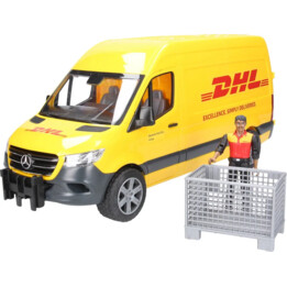 Mercedes Sprinter DHL con statuetta e accessori 02671