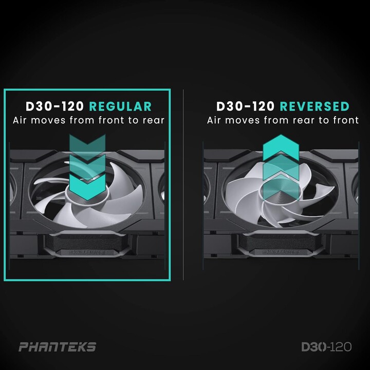 Phanteks D30 PWM DRGB 120mm Negro