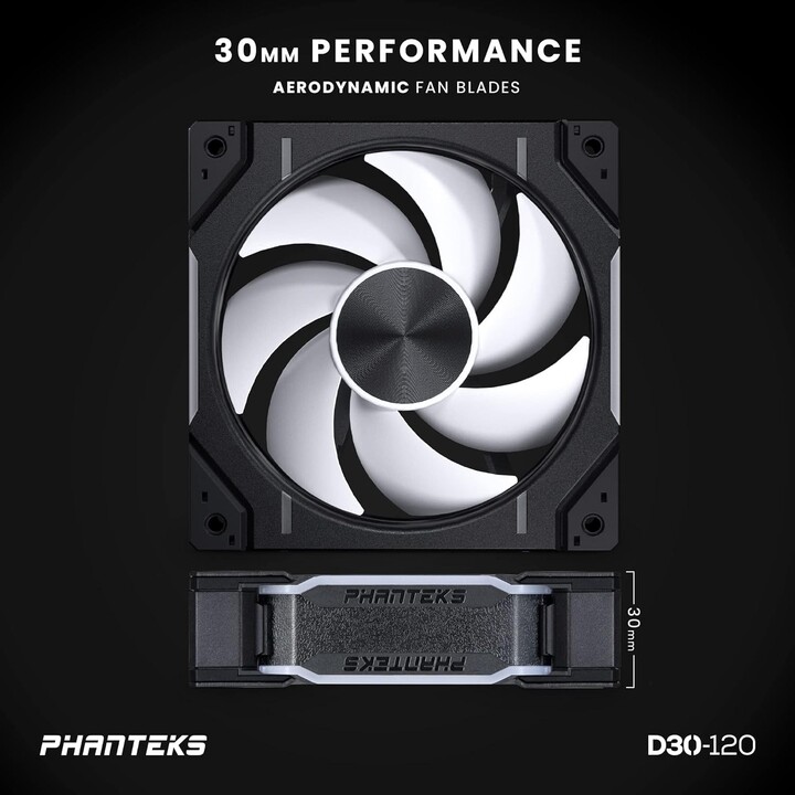 Phanteks D30 PWM DRGB 120mm Negro