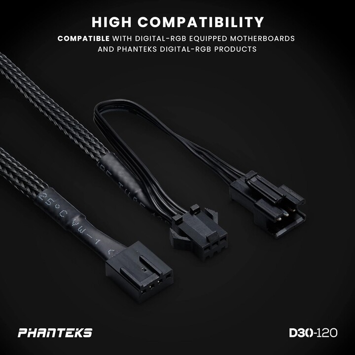Phanteks D30 PWM DRGB 120mm Nero