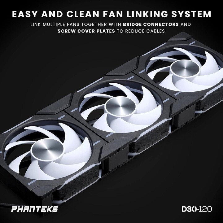Phanteks D30 PWM DRGB 120mm Preto