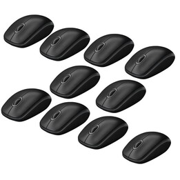 Souris optique filaire Logitech B100, noire), paquet de 10
