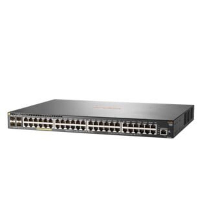 HPE Aruba 2930F 48G PoE+ 4SFP+ Switch (managed 48Port Gigabit Ethernet 370W Gigabit SFP+ Rack 1U JL256A)