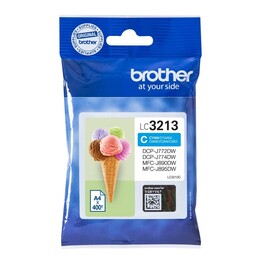 Cartucho de impressora original Brother LC-3213C ciano 400 páginas (LC3213C)