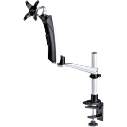 Monitor-Tischhalterung für 27-Zoll-16:9- oder 30-Zoll-21:9-Ultrawide-Bildschirme, VESA 75 x 75/100 x 100, werkzeuglose Armverste