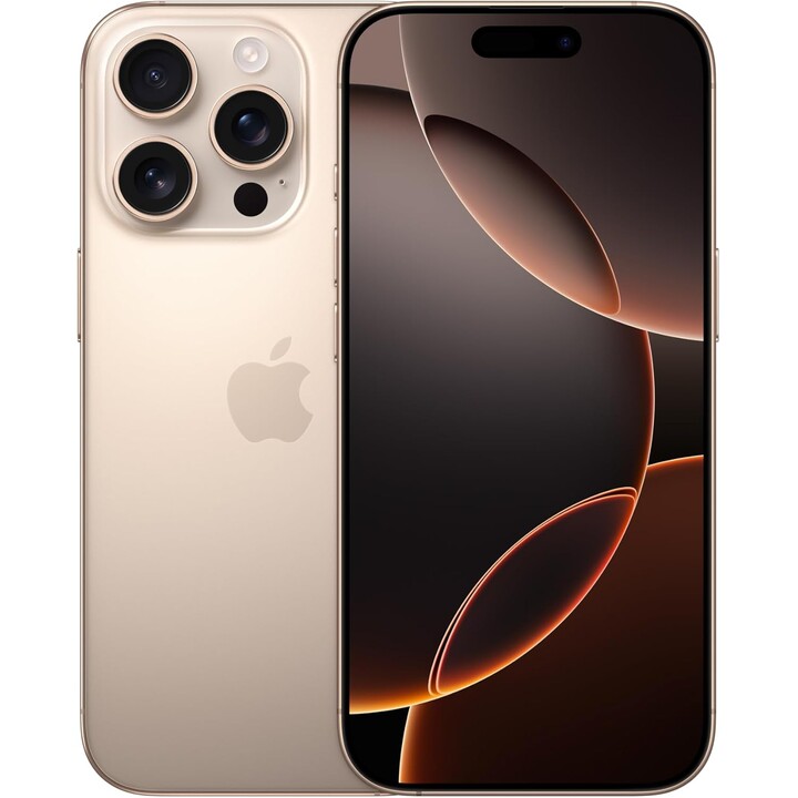 Apple iPhone 16 Pro Max 512GB, teléfono móvil 5G con control de cámara, 4K 120fps, Dolby Vision, Titanio color desierto