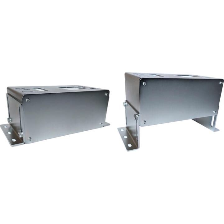 Mounting base 15.5-24cm ZINC PLATED RAL7016 for DEA LIVI, SOMFY ELIXO, BFT DEIMOS, ROGER M30 drives