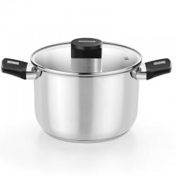 Elite Inox Topf M240222/ 22 cm/ 5 l/ Edelstahl/ Induktionsgeeignet