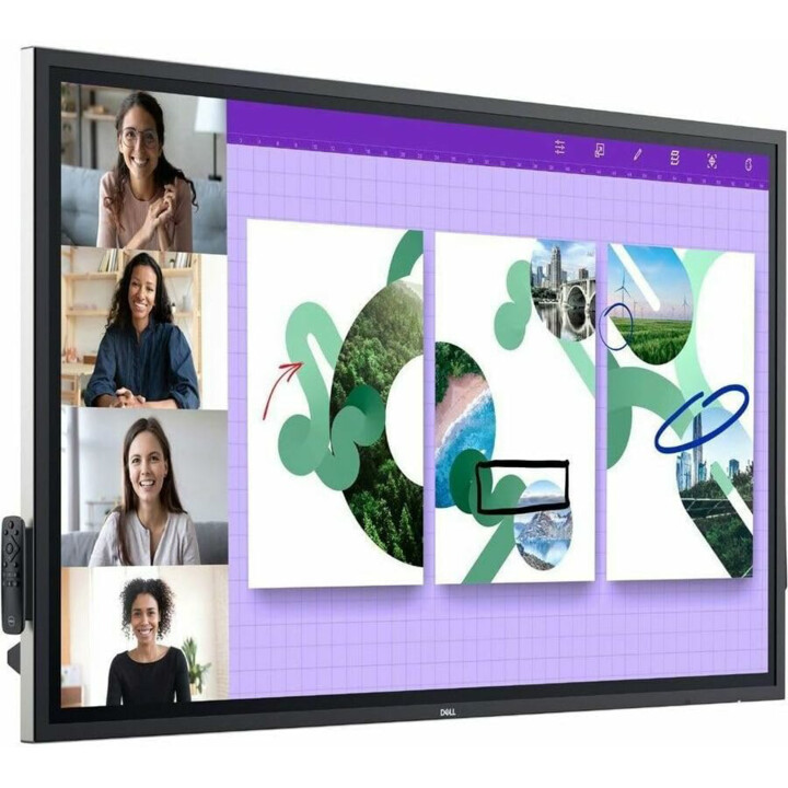 Monitor de toque interativo 4K Dell de 65 polegadas