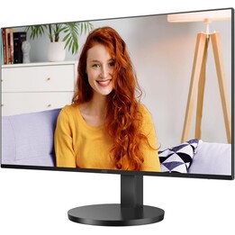 AOC Q27B3CF2-27 Inch QHD Monitor, Speaker, Height-Adjustable (2560 x 1440, 100Hz, HDMI 1.4, USB-C (65W PD), USB Hub) Black