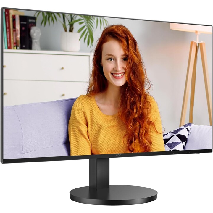 AOC Q27B3CF2-Monitor QHD de 27 polegadas, alto-falante, altura ajustável (2560 x 1440, 100 Hz, HDMI 1.4, USB-C (65W PD), hub USB