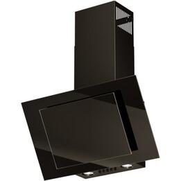Eco Duo Glass Vertical Extractor Hood Black