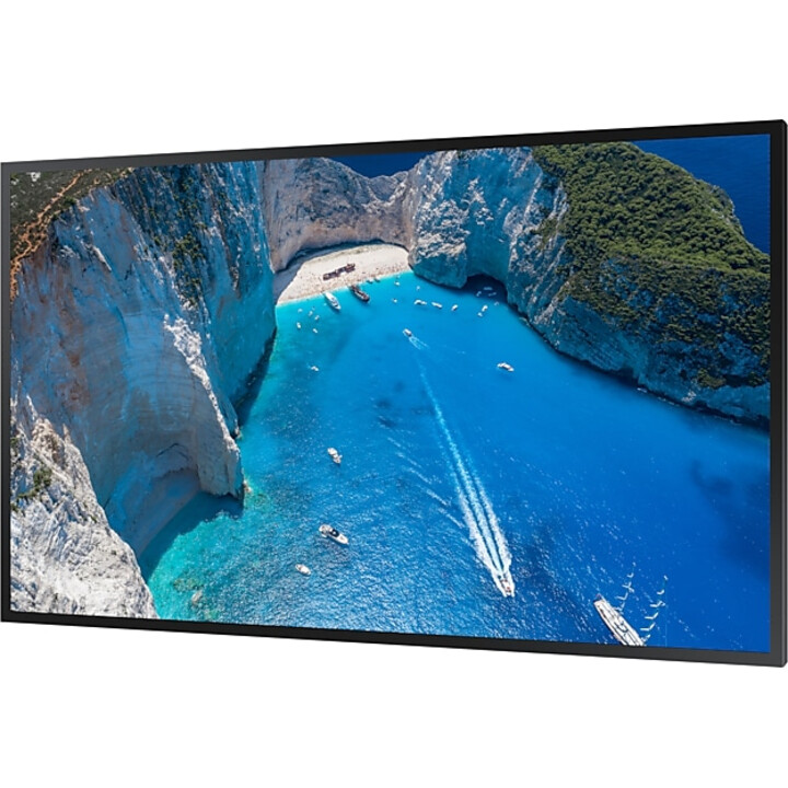 Señalización digital con pantalla plana Samsung 4K Ultra HD de 75 pulgadas, color negro