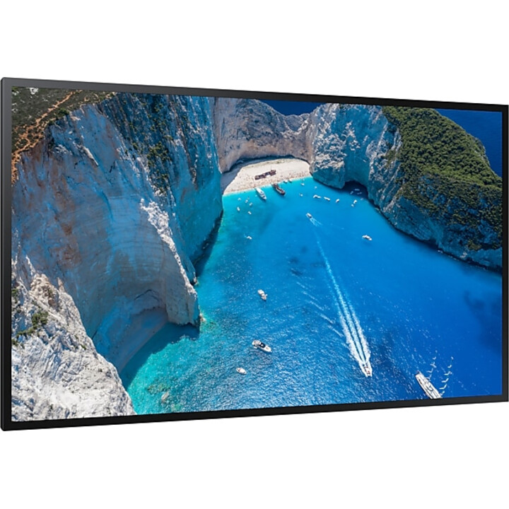 Señalización digital con pantalla plana Samsung 4K Ultra HD de 75 pulgadas, color negro