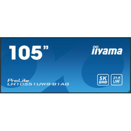 Pantalla plana de señalización digital LED Iiyama 5K de 105 pulgadas
