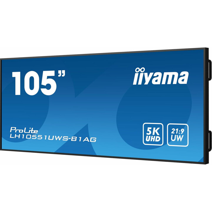 Iiyama 5K Tela plana de sinalização digital LED de 105 polegadas