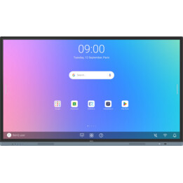 Pizarra interactiva BenQ RM7504 de 75 pulgadas con pantalla táctil en color negro