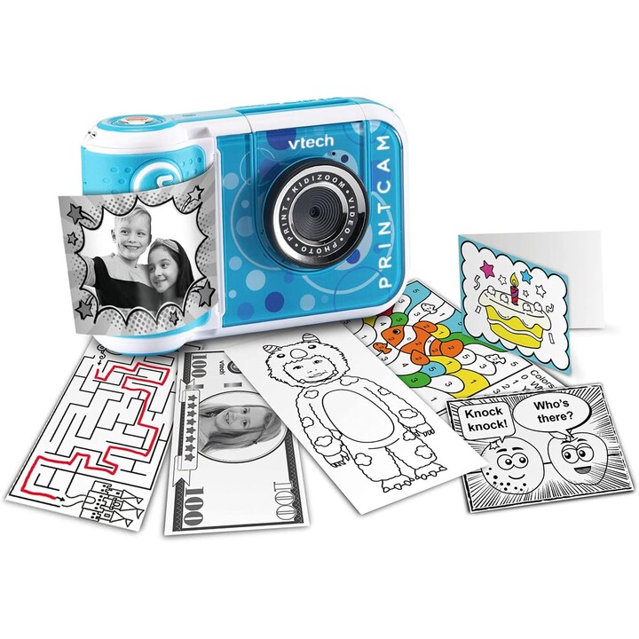 Vtech Kidizoom Print Cam Bleu - Appareil photo instantané pour enfants