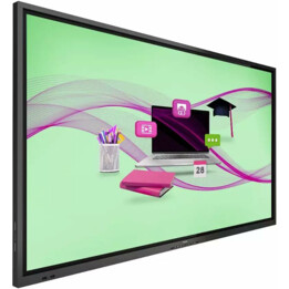 Tela plana de sinalização digital Philips de 75 polegadas WiFi 4K Ultra HD em preto
