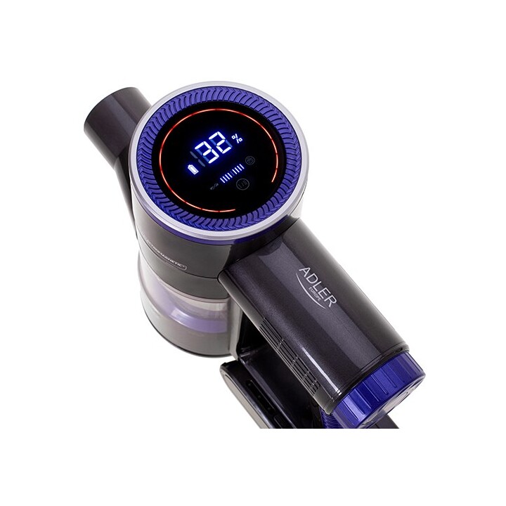 Aspiradora vertical sin cable Adler AD 7061 apto para alérgicos Negro, Azul