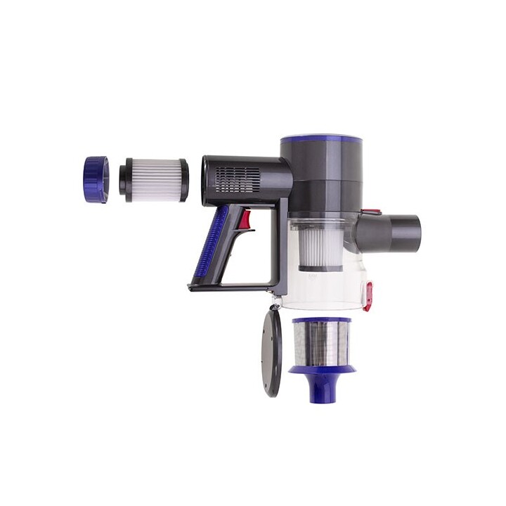 Aspiradora vertical sin cable Adler AD 7061 apto para alérgicos Negro, Azul