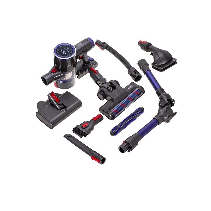 Aspiradora vertical sin cable Adler AD 7061 apto para alérgicos Negro, Azul