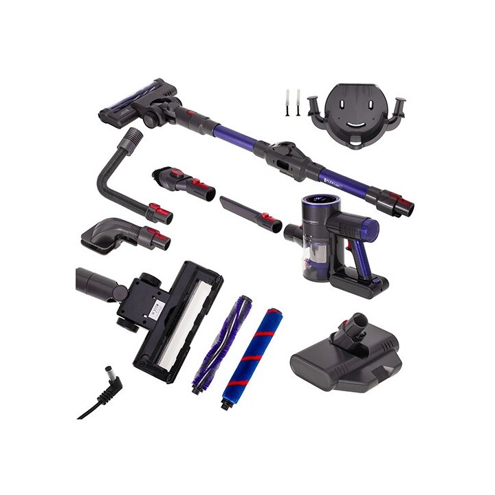 Aspiradora vertical sin cable Adler AD 7061 apto para alérgicos Negro, Azul