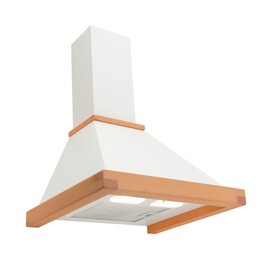 Akpo WK-4 Rustica Eco 60 Campana de chimenea Beige, Madera