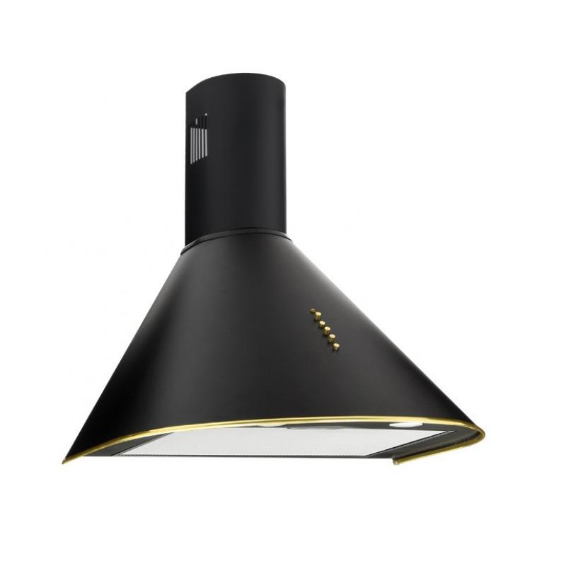 Campana de chimenea Akpo WK-4 Dandys GOLD 50 cm 450 m3/h, Negra