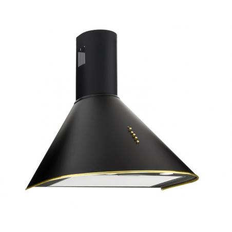 Campana de chimenea Akpo WK-4 Dandys GOLD 50 cm 450 m3/h, Negra