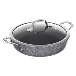 Poêle profonde à induction avec 2 poignées BALLARINI Salina Granitium 24 cm 75002-811-0