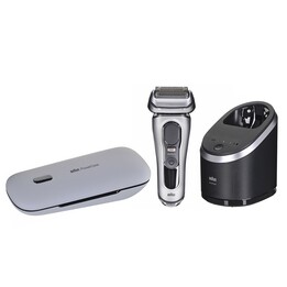 Máquina de barbear prateada Braun Series 9 Pro+ 9577cc
