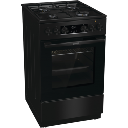 Estufa de Gas/Eléctrica Gorenje GKS5C70B 4 Zonas (1 Eléctrica) Negro