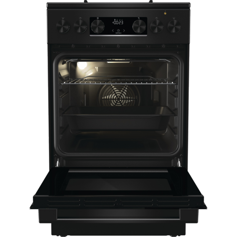 Estufa de Gas/Eléctrica Gorenje GKS5C70B 4 Zonas (1 Eléctrica) Negro