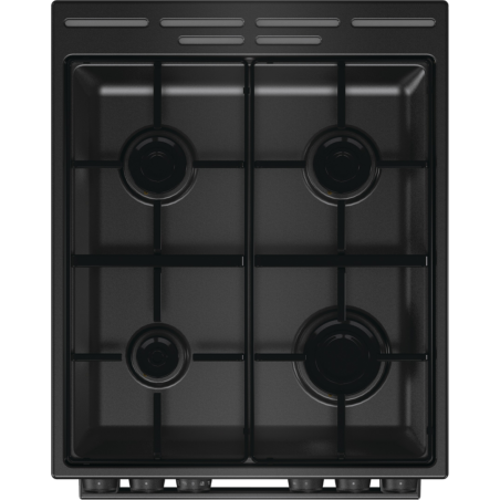 Estufa de Gas/Eléctrica Gorenje GKS5C70B 4 Zonas (1 Eléctrica) Negro