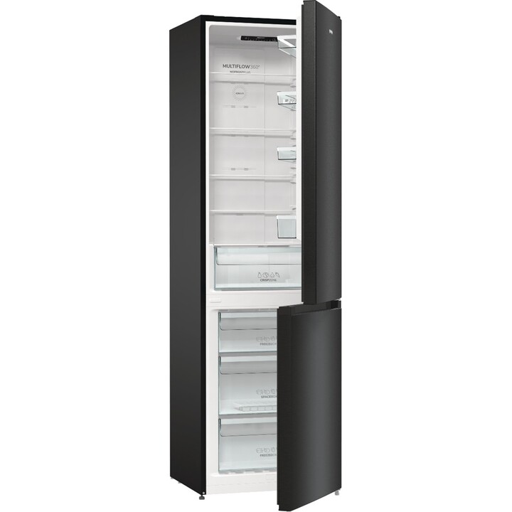 Gorenje NRK6202EBXL4 Freistehender Kühl- und Gefrierschrank 331L Klasse E Schwarz