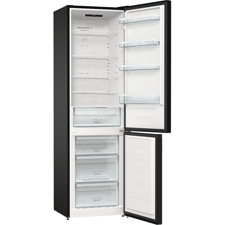 Gorenje NRK6202EBXL4 Freistehender Kühl- und Gefrierschrank 331L Klasse E Schwarz