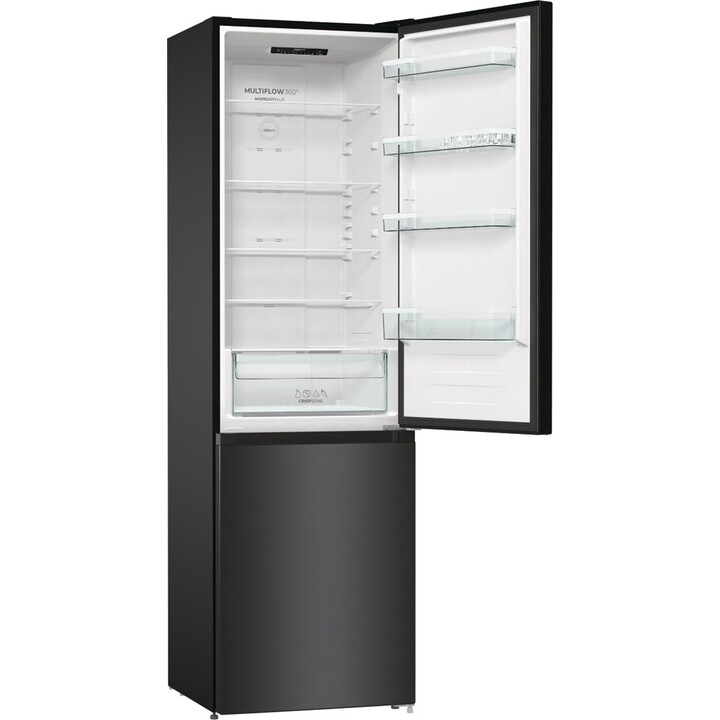 Gorenje NRK6202EBXL4 Freistehender Kühl- und Gefrierschrank 331L Klasse E Schwarz