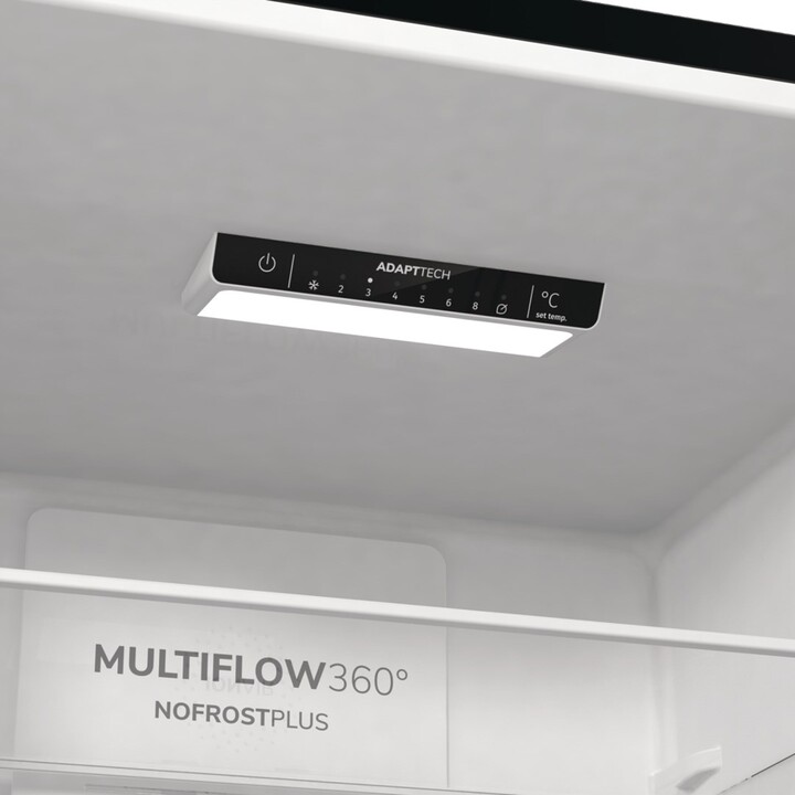 Gorenje NRK6202EBXL4 Freistehender Kühl- und Gefrierschrank 331L Klasse E Schwarz