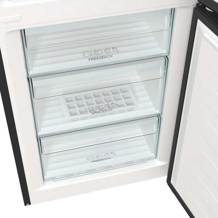 Gorenje NRK6202EBXL4 Freistehender Kühl- und Gefrierschrank 331L Klasse E Schwarz