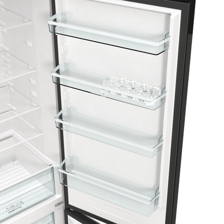 Gorenje NRK6202EBXL4 Freistehender Kühl- und Gefrierschrank 331L Klasse E Schwarz