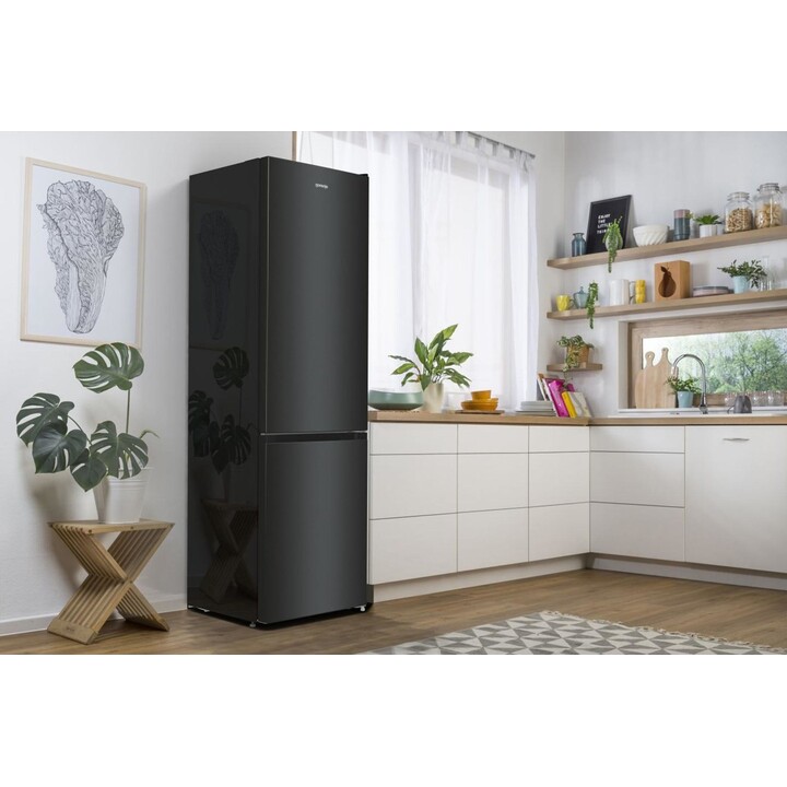 Gorenje NRK6202EBXL4 Freistehender Kühl- und Gefrierschrank 331L Klasse E Schwarz