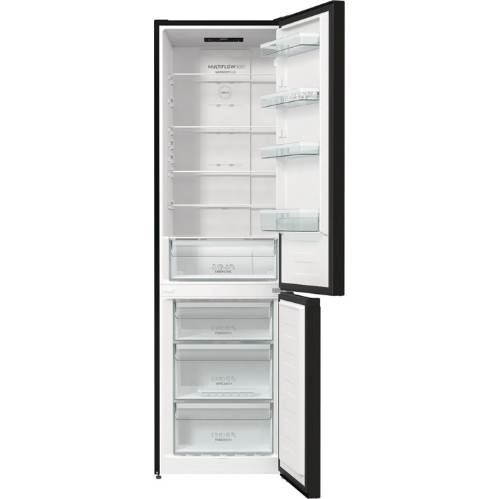 Gorenje NRK6202EBXL4 Freistehender Kühl- und Gefrierschrank 331L Klasse E Schwarz