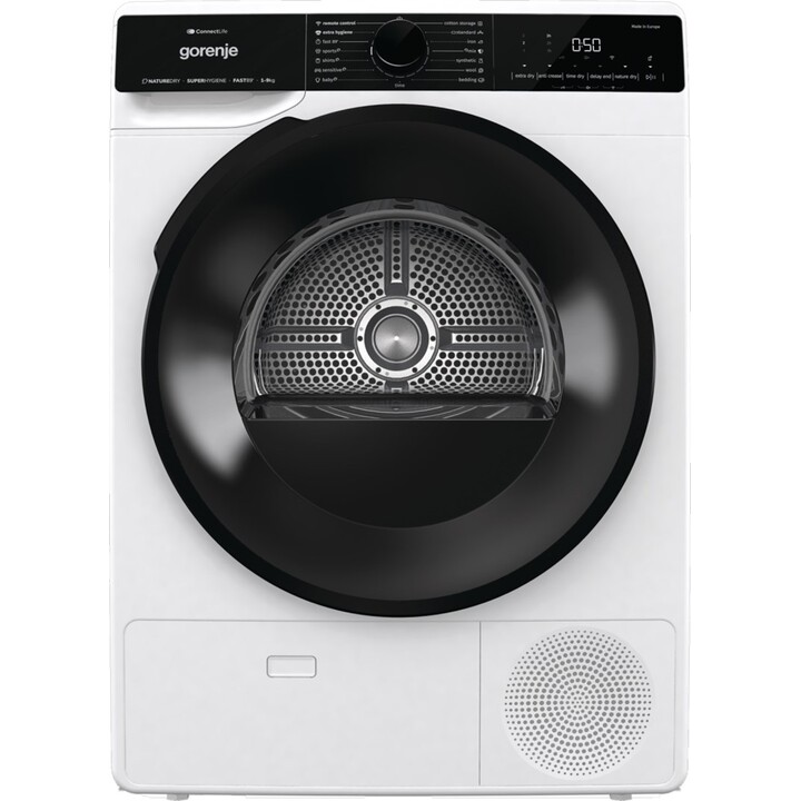 Gorenje DPNA92WIFI secadora Independiente Carga frontal 9 kg A++ Negro, Blanco