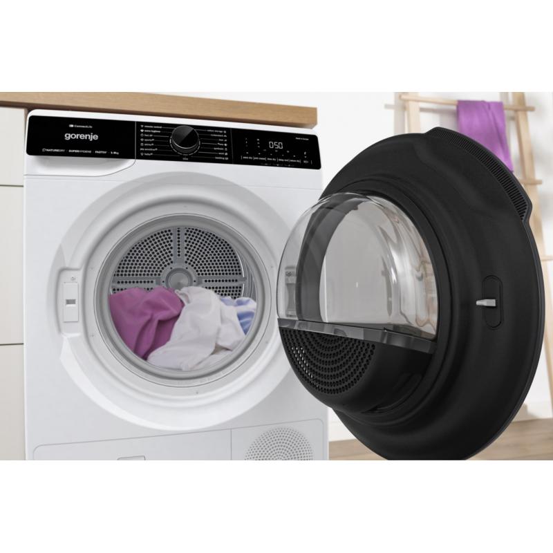 Gorenje DPNA92WIFI secadora Independiente Carga frontal 9 kg A++ Negro, Blanco