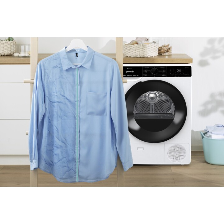 Asciugatrice Gorenje DPNA92WIFI Libera installazione Caricamento frontale 9 kg A++ Nero, Bianco