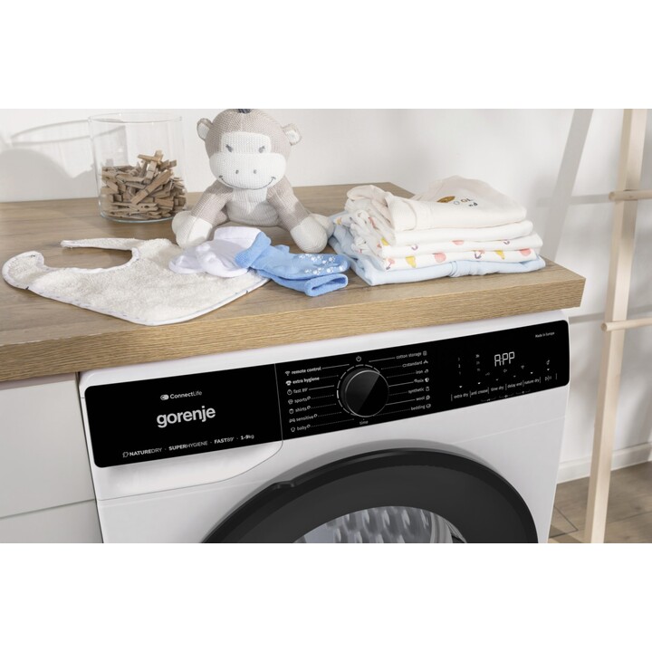 Secador Gorenje DPNA92WIFI Independente Carregamento frontal 9 kg A++ Preto, Branco