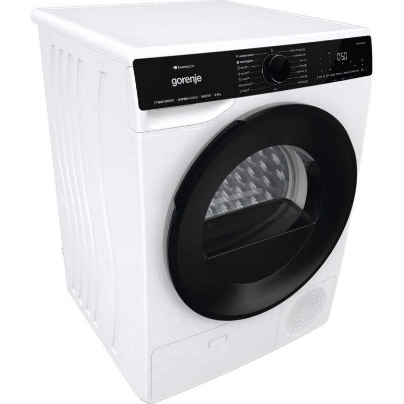 Gorenje DPNA92WIFI secadora Independiente Carga frontal 9 kg A++ Negro, Blanco