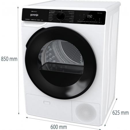 Gorenje DPNA92WIFI secadora Independiente Carga frontal 9 kg A++ Negro, Blanco