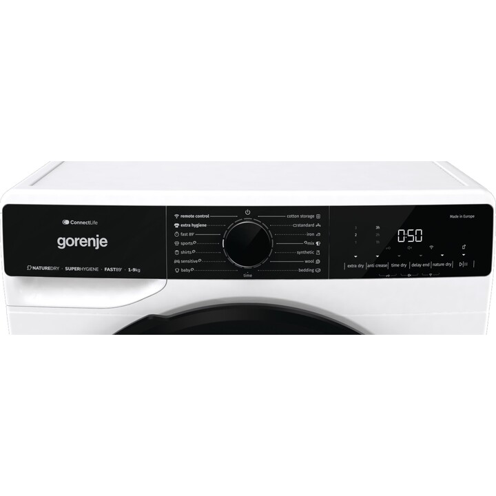 Gorenje DPNA92WIFI Freestanding dryer Front load 9 kg A++ Black, White